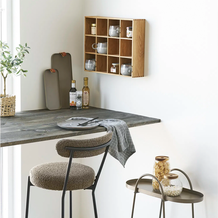 Artichok Celie Metalen Dienbladen Bruin - Set Van 2