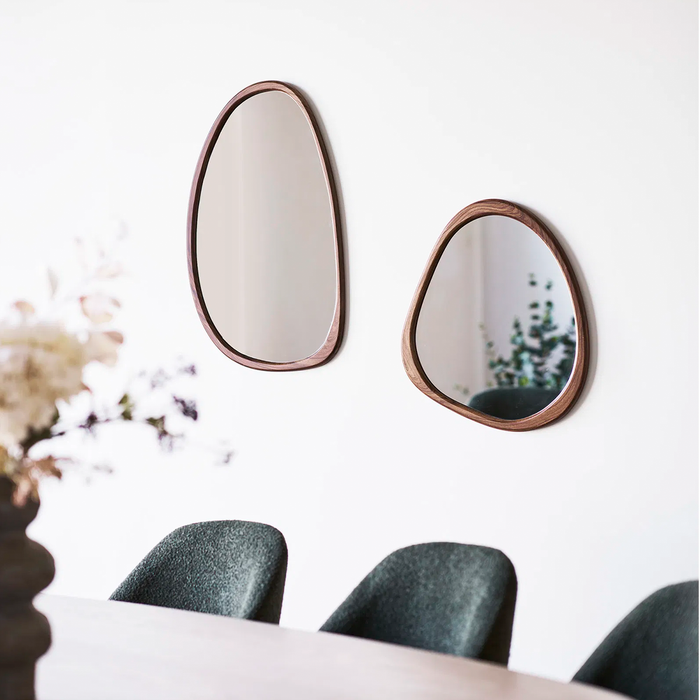 Artichok Adeline Organische Wandspiegel Bruin - 65 x 39 cm