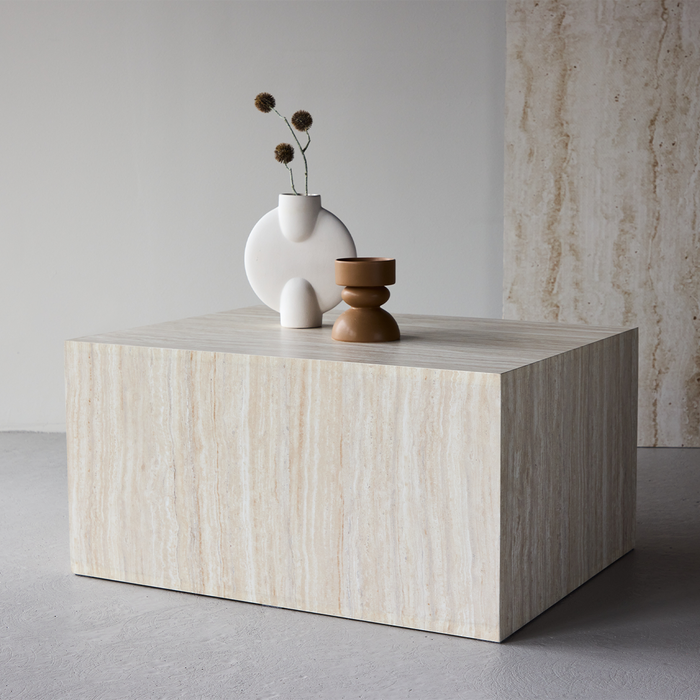 Nest living Zayn Houten Salontafel Zand - 80 x 60 cm