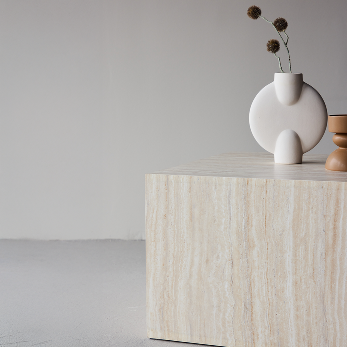 Nest living Zayn Houten Salontafel Zand - 80 x 60 cm