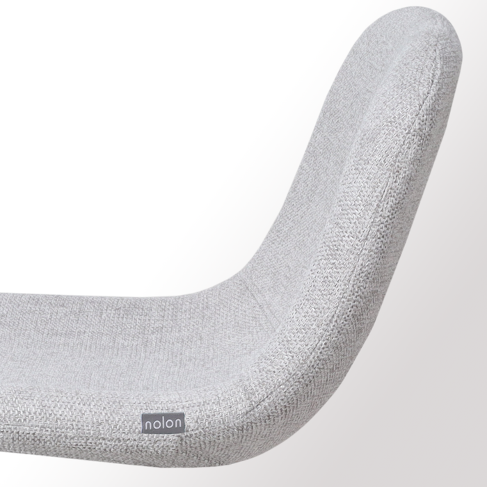 Nolon Nino-Mats Barkruk Lichtgrijs - Wit Onderstel - 65 cm