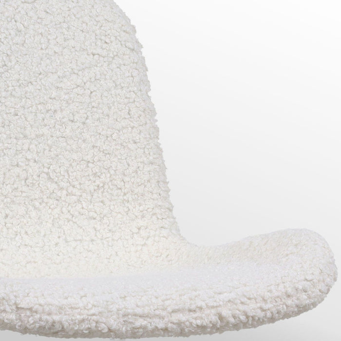 Nolon Nora-Fé Eetkamerstoelen Set van 2 - Teddy Wit - Zwarte Poten