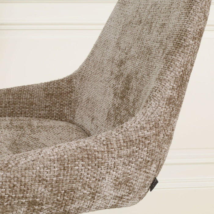 Nolon Nino-Isa Barkruk Bruin - Stof - Wit Onderstel - 75 cm