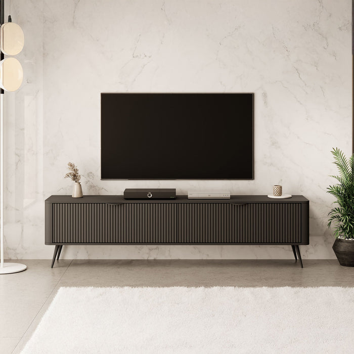 Meubella - TV-Meubel Lima - Zwart - 200 cm
