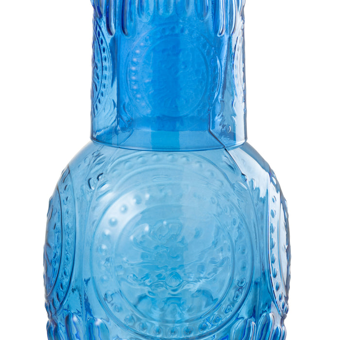 J-Line karaf - glas Maya - glas - blauw