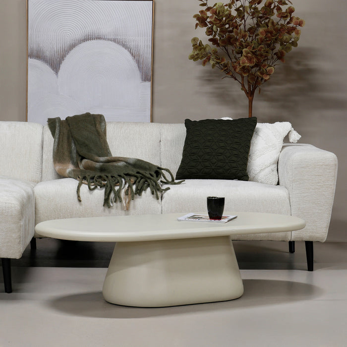 DÉJA Living - Salontafel Composiet Beige - 140x65x39cm - Riva
