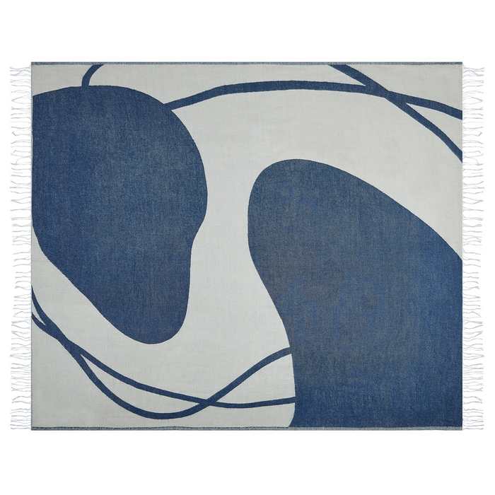 Beliani - HAPREK - Plaid - Wit - 130 x 170 cm - Polyester