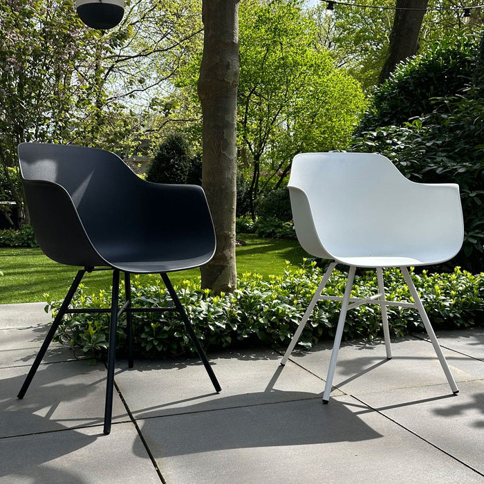 Nolon Noa-Puk Kunststof Wit - Zwart Onderstel