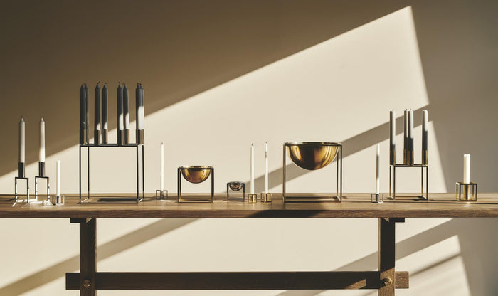 Audo Copenhagen Kubus Line kandelaar goud