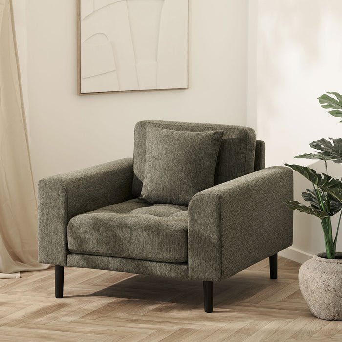 House Nordic - Fauteuil Groen Stof - 92x90x54cm - Lido