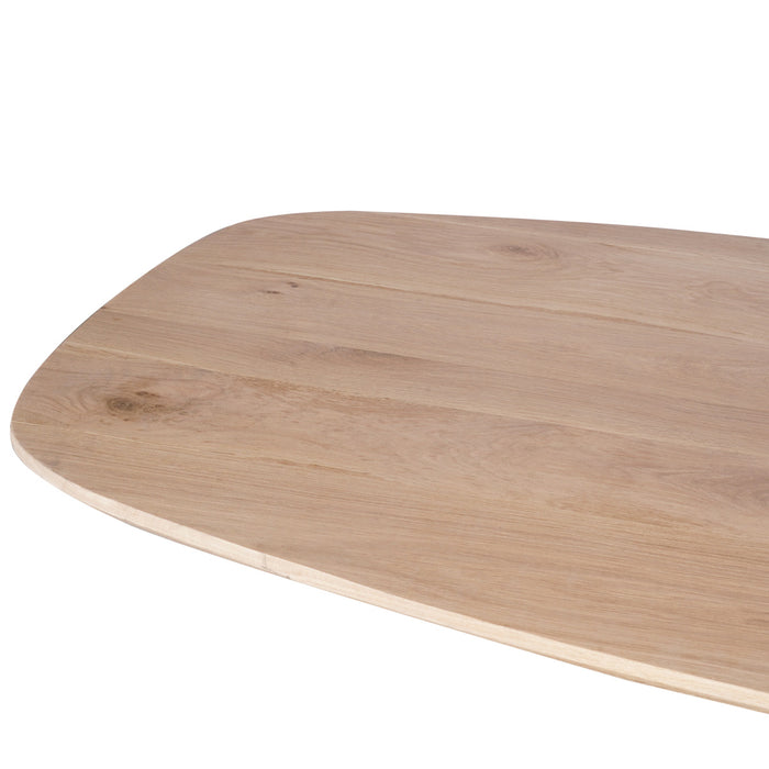 StarFurn - Eettafel Deens Ovaal Naturel Hout - 200x100x76cm - Ferris
