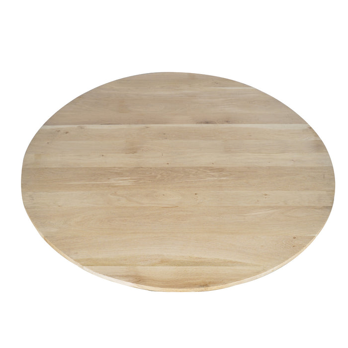 StarFurn - Eettafel Rond Naturel Hout - 150x150x76cm - Ferris
