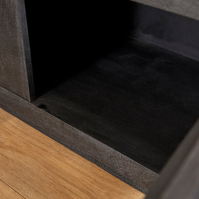 StarFurn - Tv-meubel Zwart Hout - 150x42x46cm - Brussel