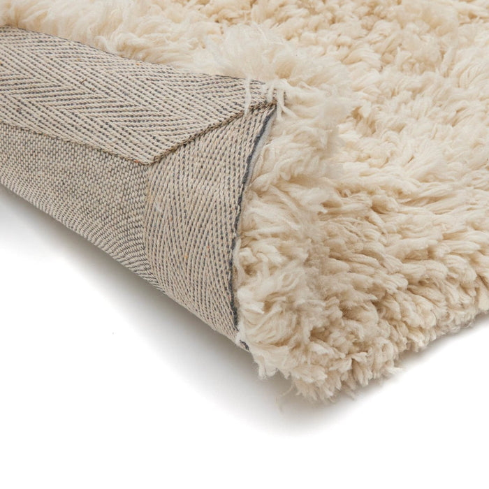 Hoogpolig Vloerkleed Pilo Ivoor Wit Polyester Interieur05