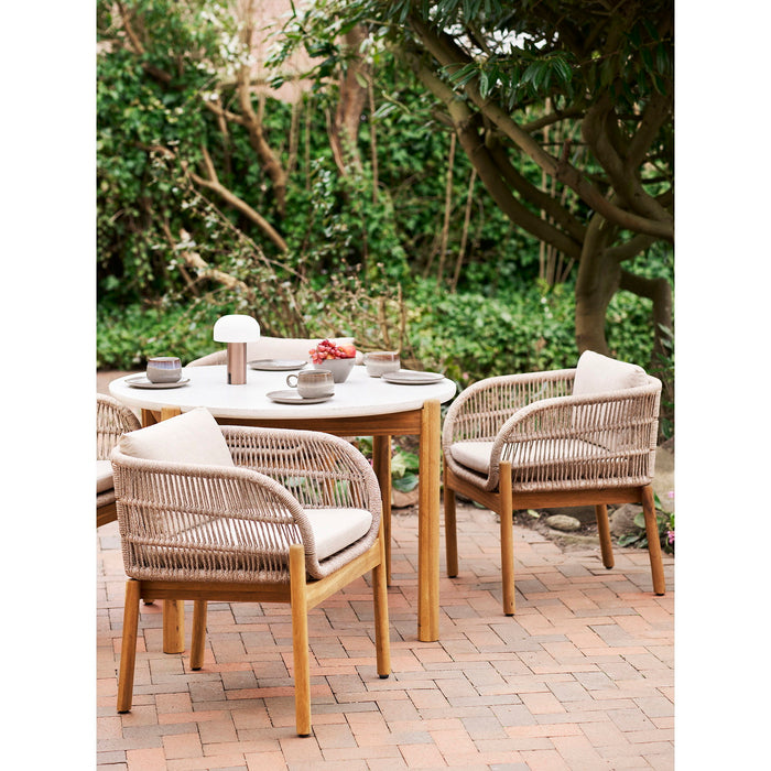 House Nordic - Tuinset Touw|Acaciahout - 120x120x76cm - Terracina