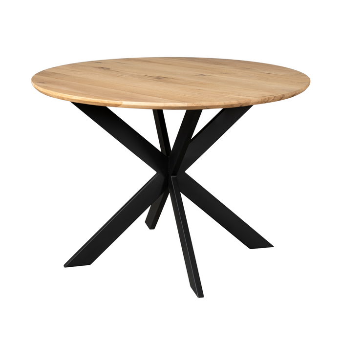 Starfurn Eiken eettafel Ferris | Rond 110 cm | Naturel