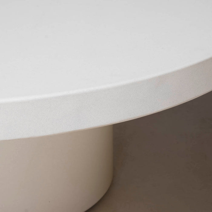 Giga Meubel - Salontafel Beige Eco Composiet - 90x90x30cm - Eden