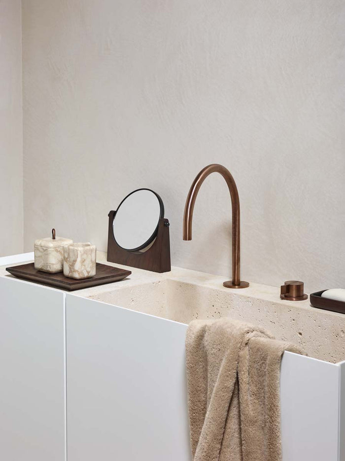 Ebony Make Up Spiegel Pecan | Bruin | Hout