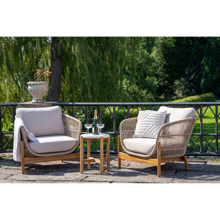 House Nordic - Tuinset Touw|Acaciahout - 78,5x86x72cm - Terracina