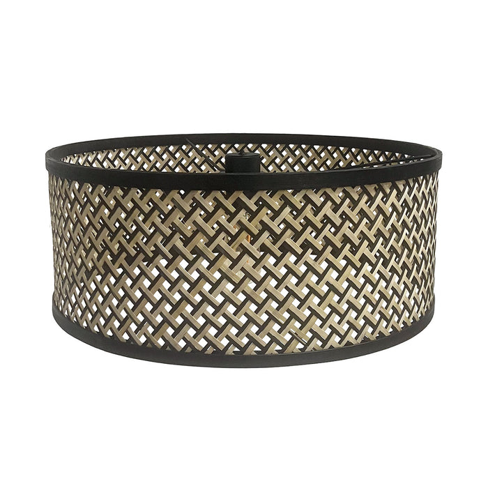 Steinhauer - vloerlamp - Stang - zwart - bamboe metaal - Ø 50cm - E27