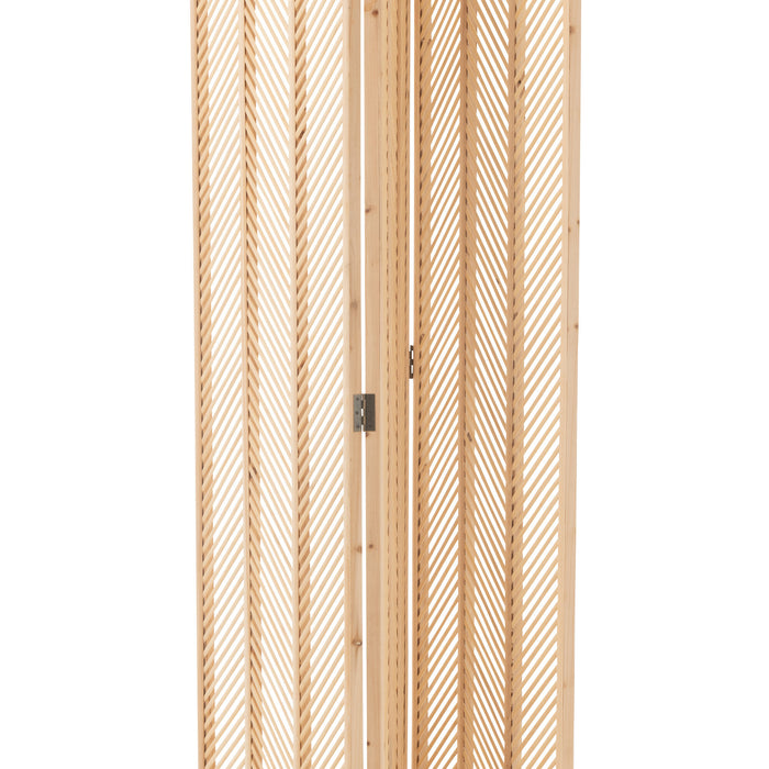 J-Line scherm Mili - bamboe|multiplex - naturel