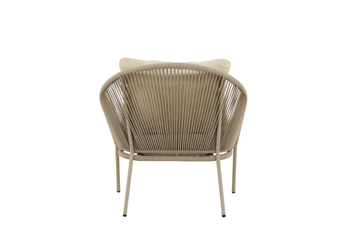 Rebellenclub Cannella Loungestoel - Set van 2 - Beige