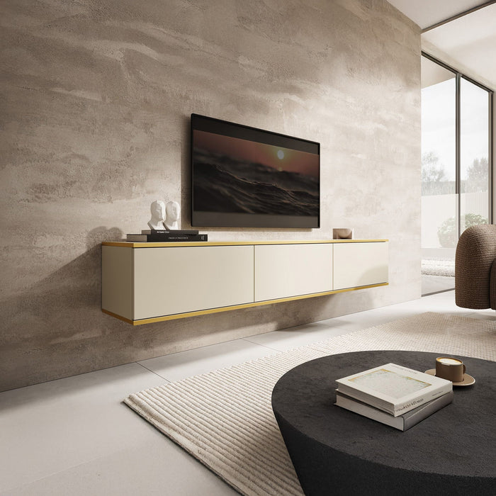 Meubella - TV-Meubel Orleans - Beige - 175 cm