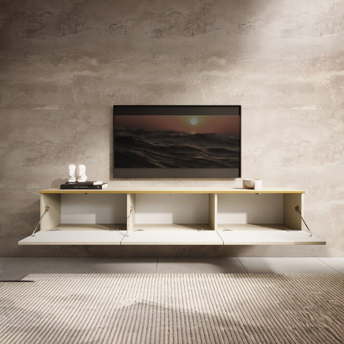 Meubella - TV-Meubel Orleans - Beige - 175 cm