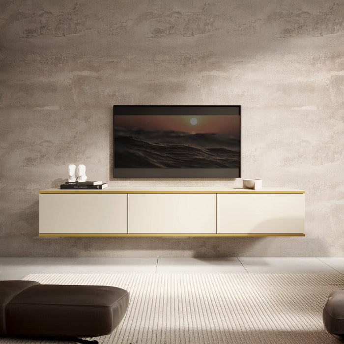 Meubella - TV-Meubel Orleans - Beige - 175 cm