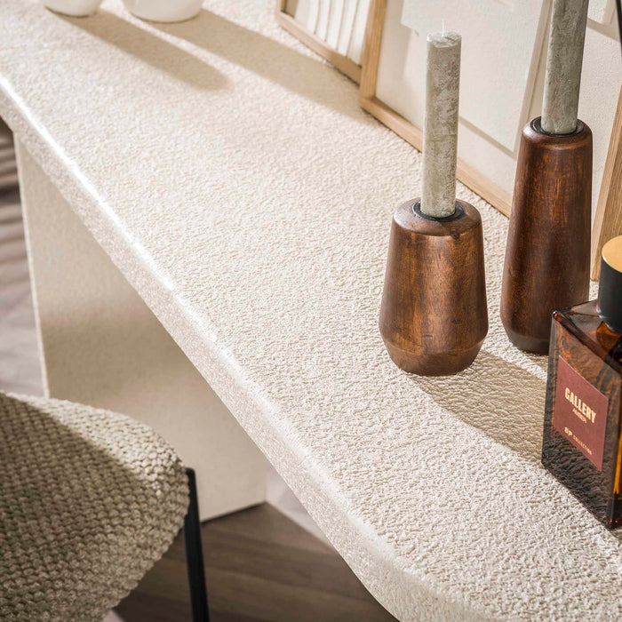 Giga Meubel - Sidetable Wit Marmer - 140cm - Make-Up Tafel - Arch