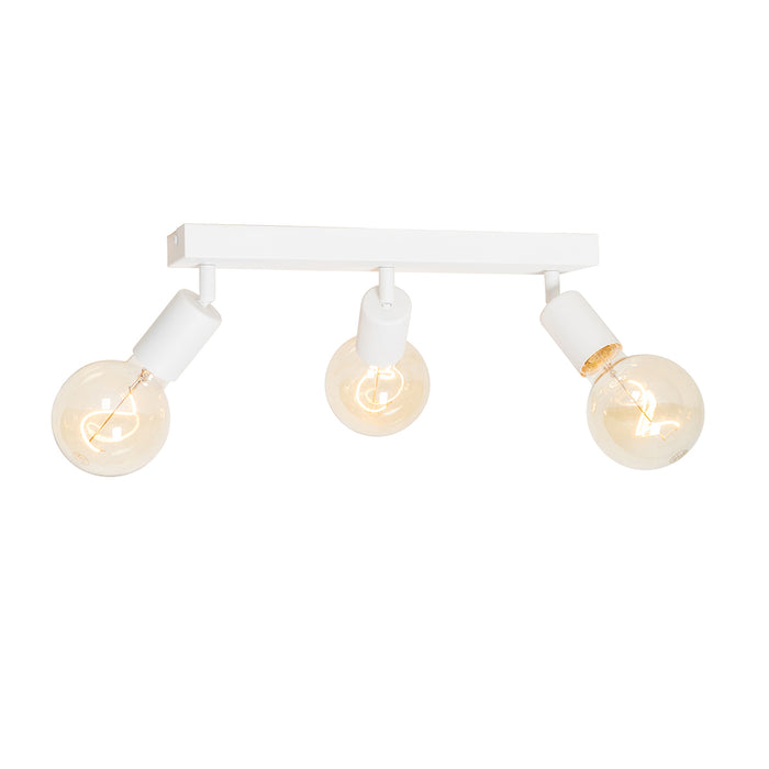 QAZQA Moderne spot wit rechthoekig 3-lichts - Facil