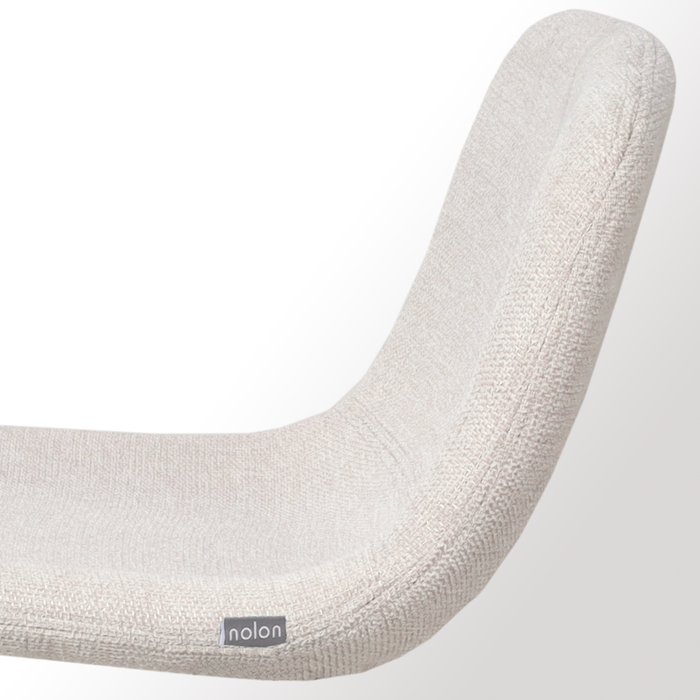 Nolon Nino-Mats Barkruk Beige - Zwart Onderstel - 65 cm