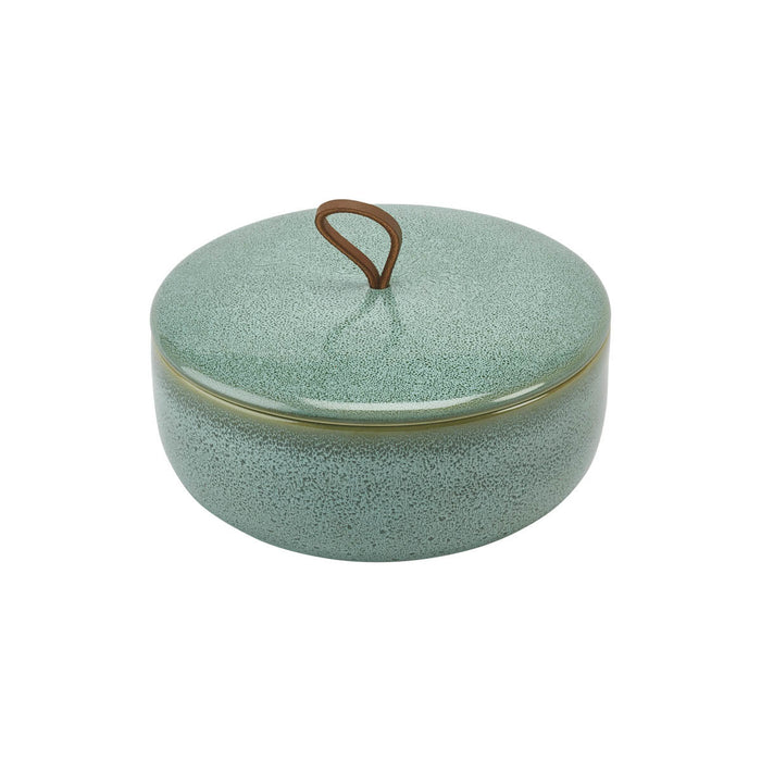 Ugo Schaal Met Deksel Forest | Groen | Stoneware