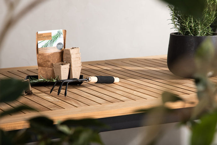 Rebellenclub Castor Tuintafel - 224 x 100 cm - Zwart