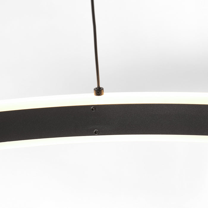 Steinhauer - Hanglamp Zwart Metaal - 80x80x190cm - Ringlux