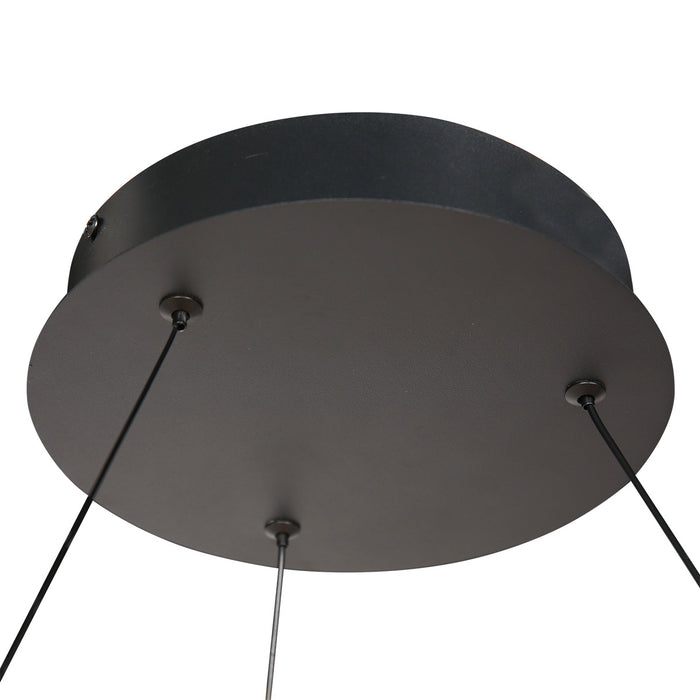 Steinhauer - Hanglamp Zwart Metaal - 80x80x190cm - Ringlux