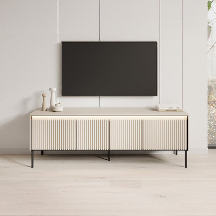 Meubella - TV-Meubel Timoteo - Beige - 167 cm