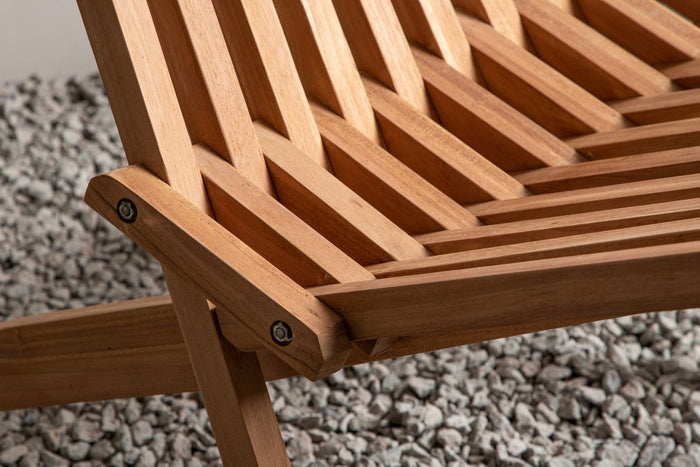 Rebellenclub Cream Tuin Loungestoel - Naturel HoutÊ