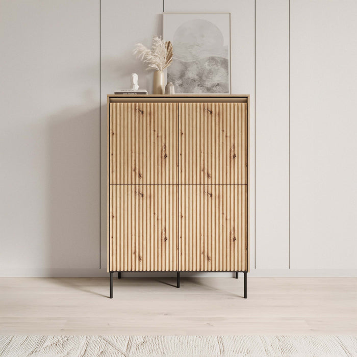 Meubella - Dressoir Timoteo - Eiken - 98 cm - Hoog