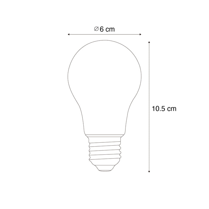 LUEDD E27 dimbare LED lamp A60 helder 7.2W 1521 lm 3000K
