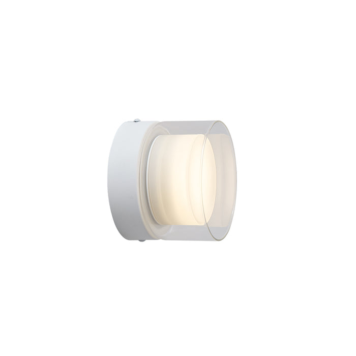 QAZQA Moderne plafondlamp wit met helder glas - Puck