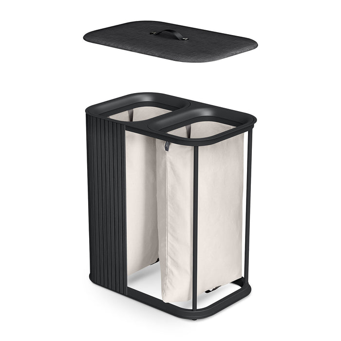 Joseph Joseph Tota Luxe Wasmand 90 L - Black