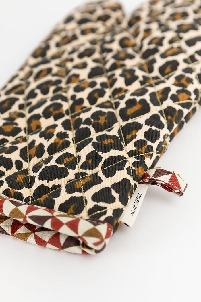 Sissy-Boy Bruine ovenwant met leopard print