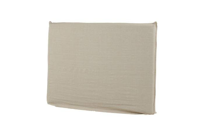 Fjôrd - Hoofdbordhoes Beige Stof - 180x140x10cm - Signe