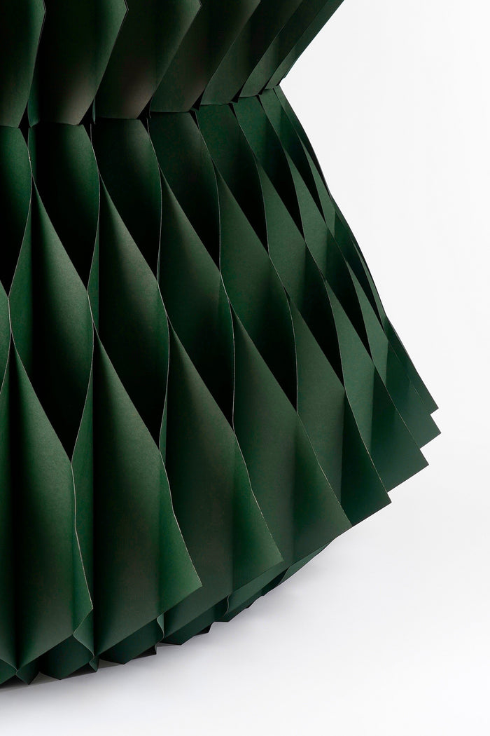 Mica Decorations Decoratie Kerstboom - H212 x Ø120 cm - Papier - Groen