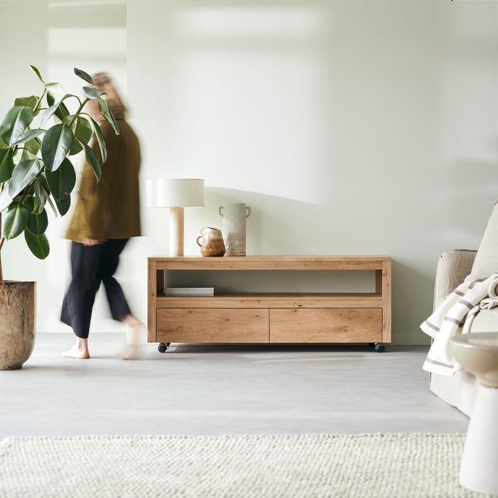 Tikamoon - Anoa - Massief eiken tv-meubel 140 cm