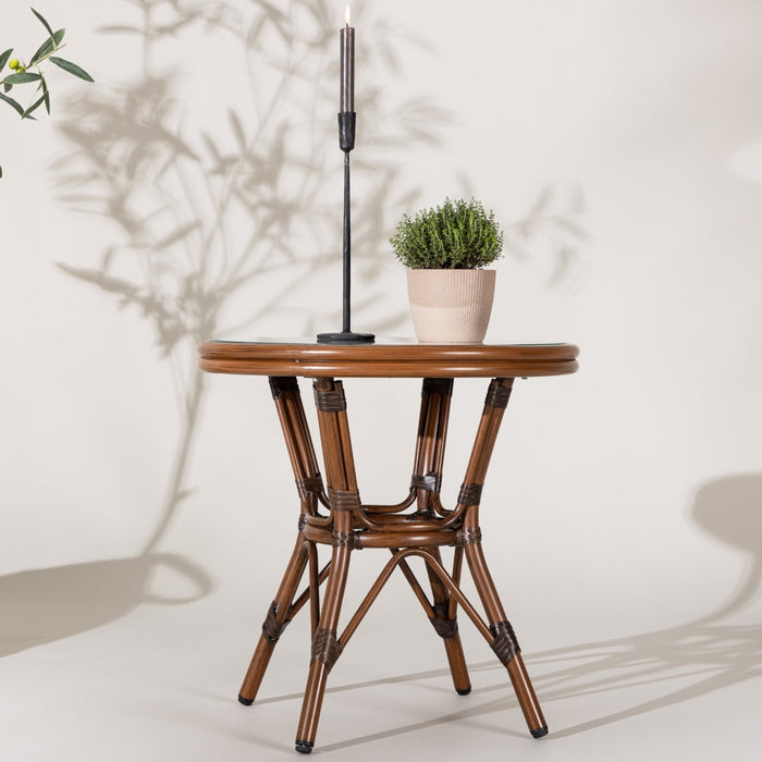 Fjôrd - Cafétafel Bruin Metaal - 60x60x60cm - Sagres