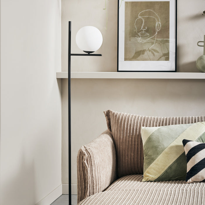 by fonQ Ribbon Hoekbank met Chaise Longue Links - Rib - Mink