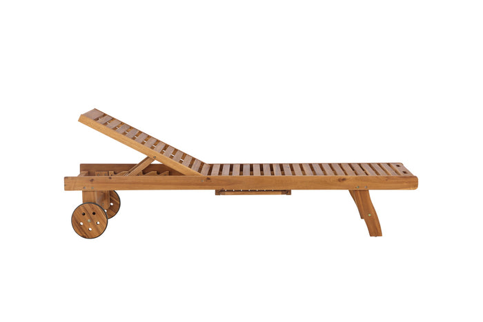 Fjôrd - Ligstoel Naturel Hout - 200x63x35cm - Luzon