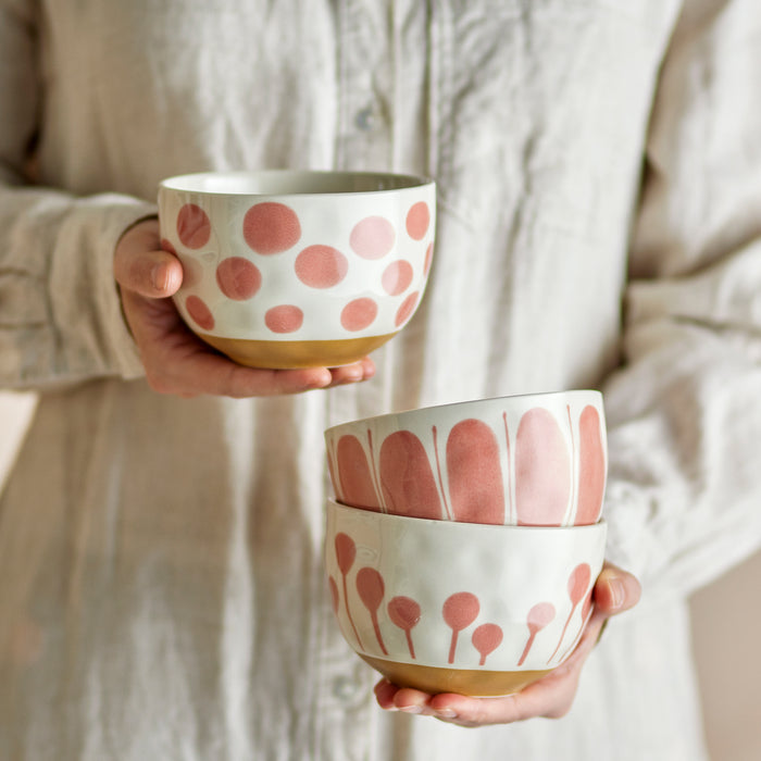 Bloomingville Linora Kommen - Set van 3 - Roze